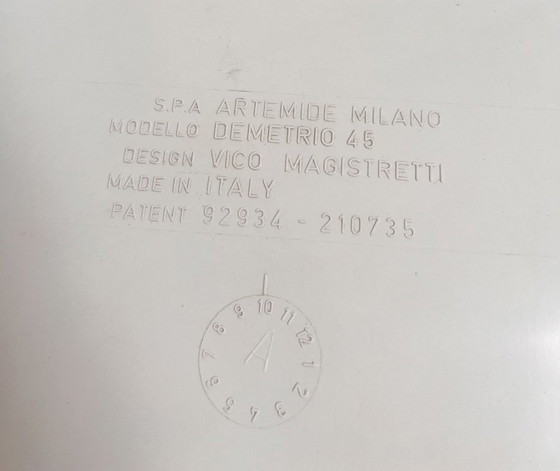 Image 1 of Set van 2 Artemide Demetrio 45 bijzettafels van Vico Magistretti, 1960's