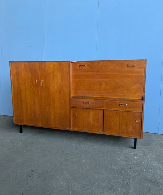 Image 1 of Vintage teak highboard, 1960s