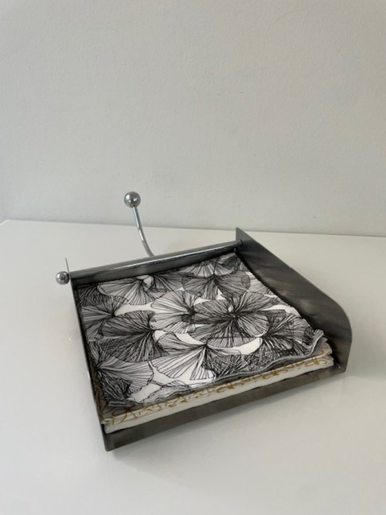 Image 1 of Portatovaglioli in acciaio inox con peso integrato – design elegante