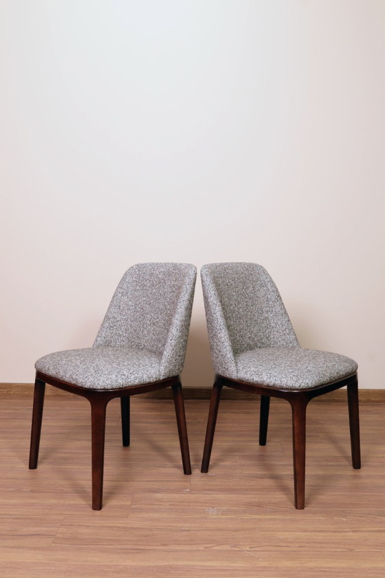 Image 1 of Moderne Esszimmerstühle, 6er-Set gepolsterte Stühle