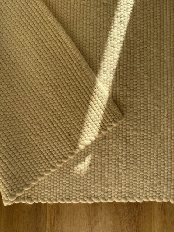 Image 1 of Klassieke collectie vloerkleed van 100% merinowol, wit, 250x350 cm