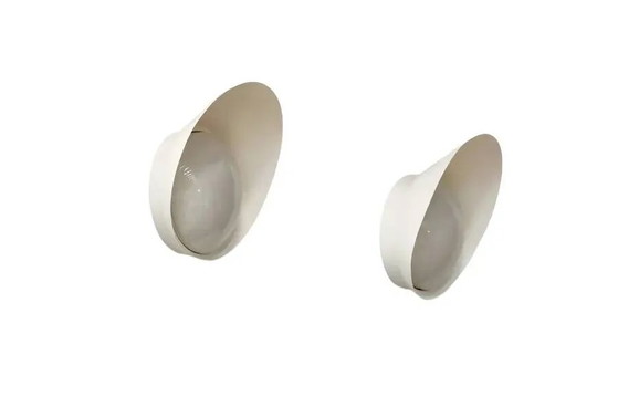 Conjunto de dos lámparas de pared Saturno extremadamente raras de LYFA. – Apliques, Aluminium (photo 3 of 6)
