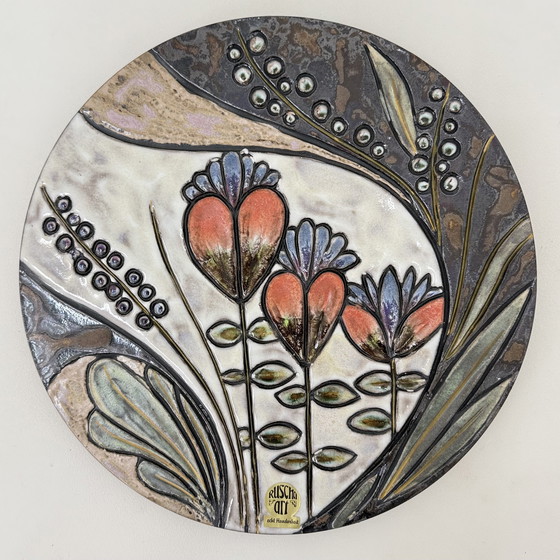 Image 1 of Rusha Handarbeit Ceramic Wall Plate, 1970s Germany