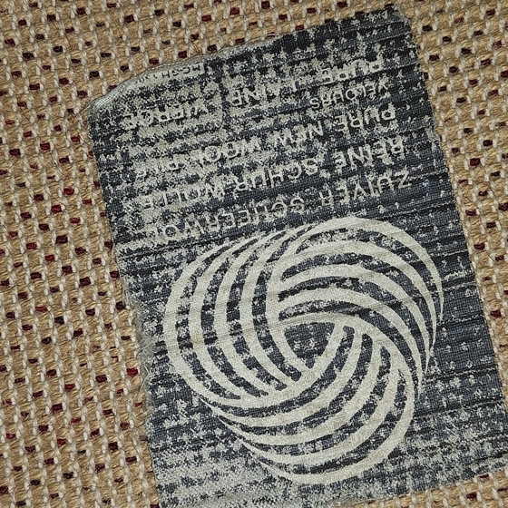 Image 1 of Vintage Rya rug from the 1970s - Pure new wool - Space Age design