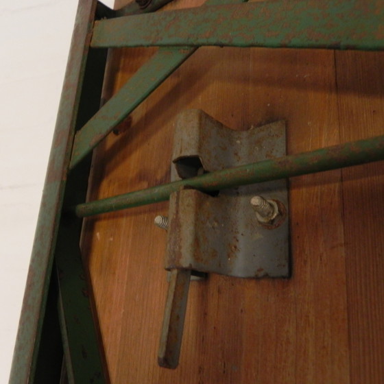 Image 1 of Banco plegable, banco para patio, 220 cm de largo, años 60