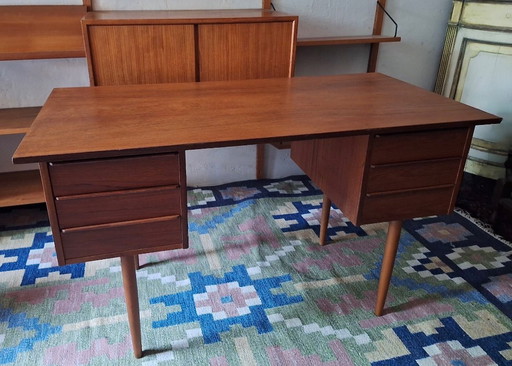 Bureau en teck Mid Century, Danemark années 1960