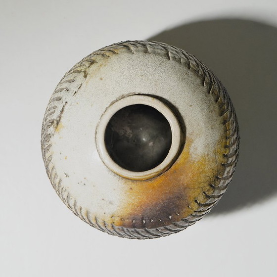 Image 1 of Sculptural vase in glazed ceramic, 1970s