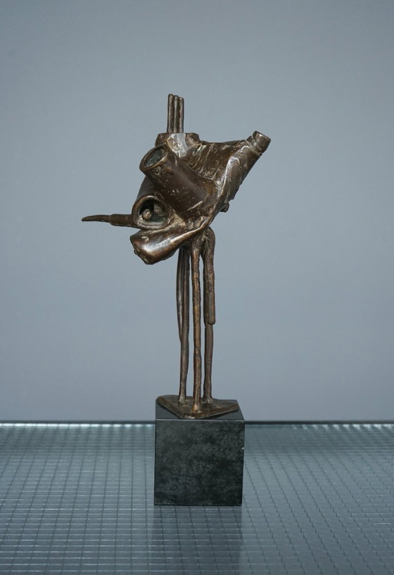Image 1 of Scultura astratta in bronzo di Jetty Homan, Paesi Bassi, 1972