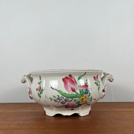 Image 1 of Piatto da portata/zuppiera con manico KG Lunéville, 1950, modello Réverbère