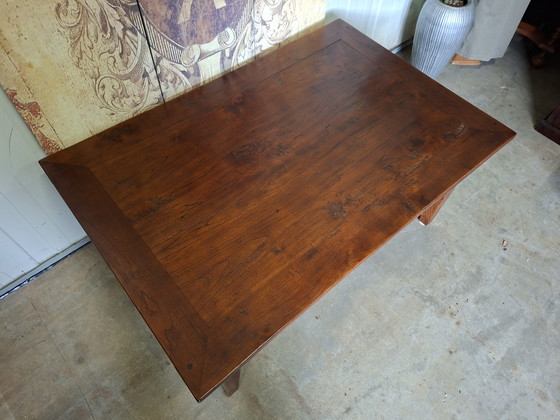 Image 1 of Classic teak coffee table light signs of use dim.120x79cm and 51cm high.