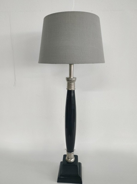 Beautiful Set of 60 cm Hollywood Regency/Neo Classic Art Deco Style Tall Vintage Table Lamps (Metal) (photo 15 of 18)