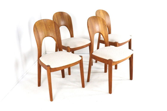 Image 1 of Set di 4 sedie da pranzo Koefoed Morten John Mortensen vintage