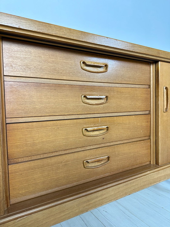 Image 1 of 1960s Vintage Minimalistic Teak Sideboard by Bartels