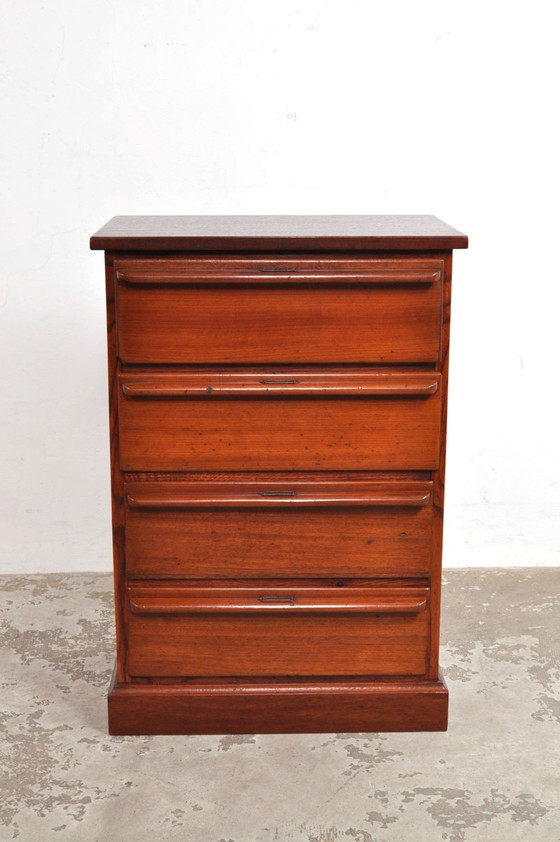 Image 1 of Vintage Chest of Drawers or File Cabinet in Mahogany
