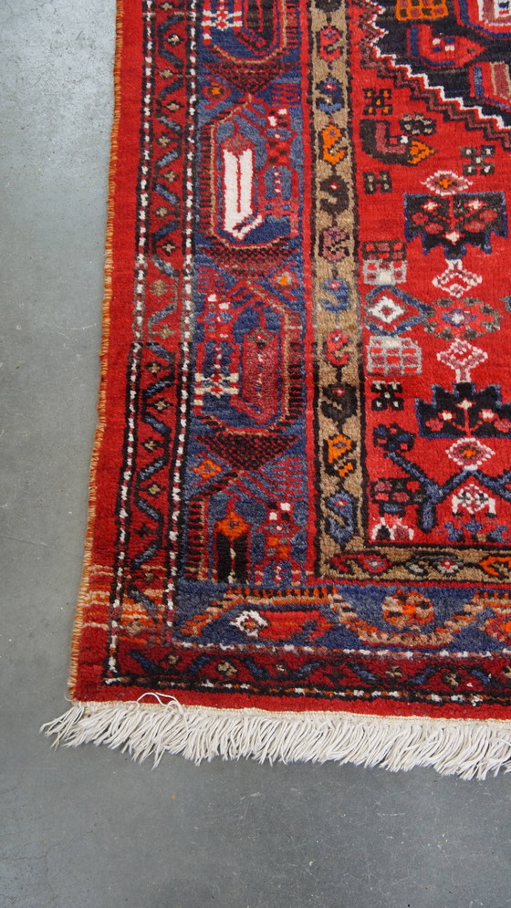 Image 1 of Vloerkleed Met Voornamelijk Rood 217x128cm