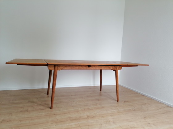 Image 1 of Hans J. Wegner, dining table AT-312 oak for Andreas Tuck, extendable up to 2.4 m