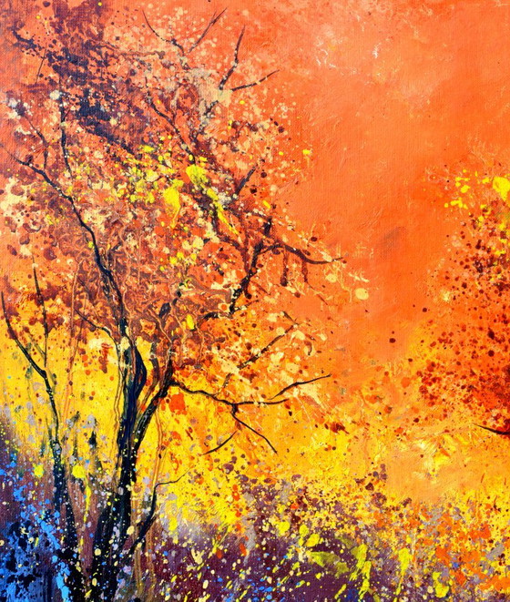 Autumnal Sunset – P. Ledent, Peintures et dessins, Canvas (photo 2 of 5)