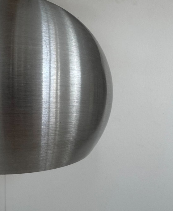 Image 1 of Suspension vintage en alu brossé, France, 1970