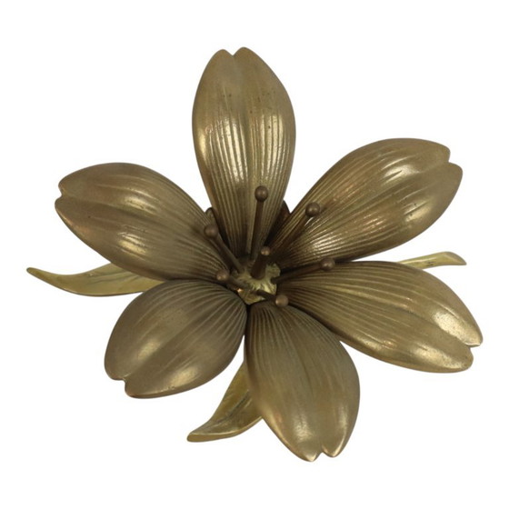 Posacenere con scultura a forma di giglio in ottone, stile metà secolo. – Oggetti decorativi, Brass (photo 6 of 18)