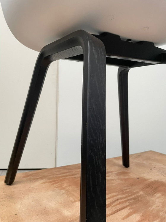 Image 1 of 5x HAY about a chair AAC22 dining chairs white - Upholstered interior purple