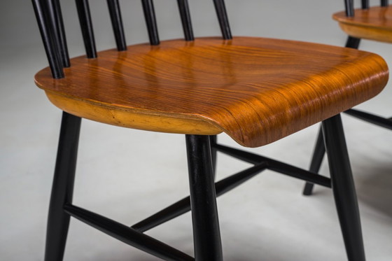 Image 1 of Fanett-Esszimmerstühle, Ilmari Tapiovaara zugeschrieben, 1960er Jahre, 5er-Set