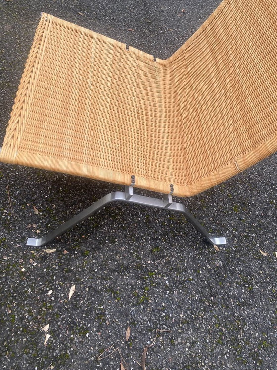 Image 1 of Set di 8 poltrone Pk22 di Poul Kjaerholm, firmate Fritz Hansen