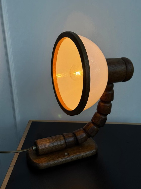 Vintage Steinhauer Wall Lamp 1980's – Wall lights, Glass, Wood (photo 9 of 11)