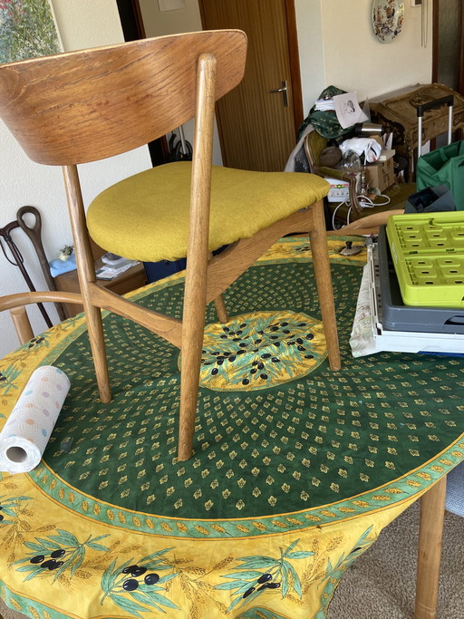 1953 Helge Sibast Modell 7 eetkamerstoelen