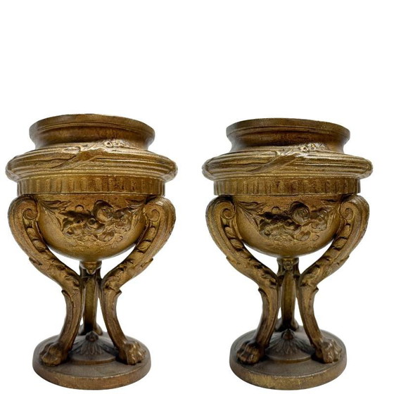 Garnitura da tavola francese antica in bronzo con specchio – Parigi, XIX secolo – Stoviglie, Bronze (photo 11 of 15)