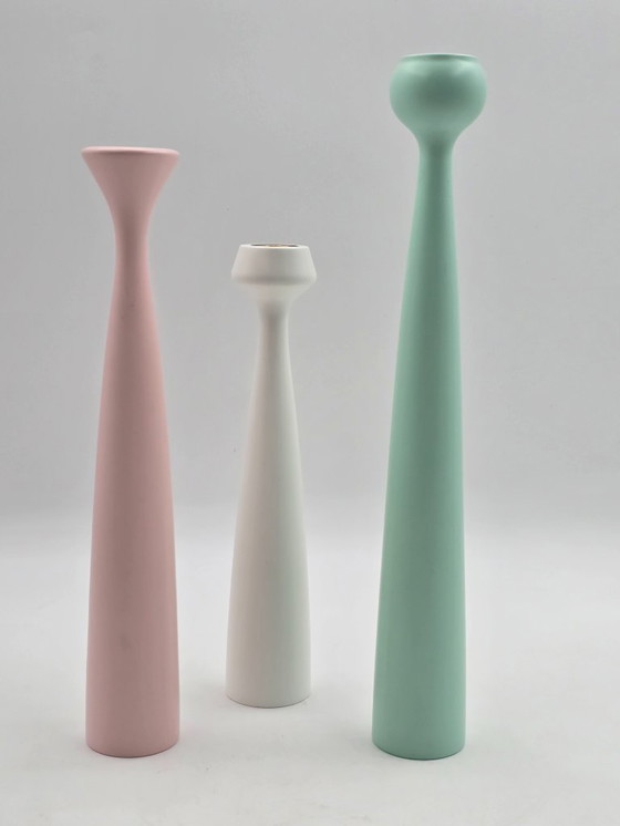 Image 1 of  Set of 3 candlesticks, Anders Nørgaard for Applicata