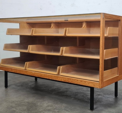 Old vintage design counter display case