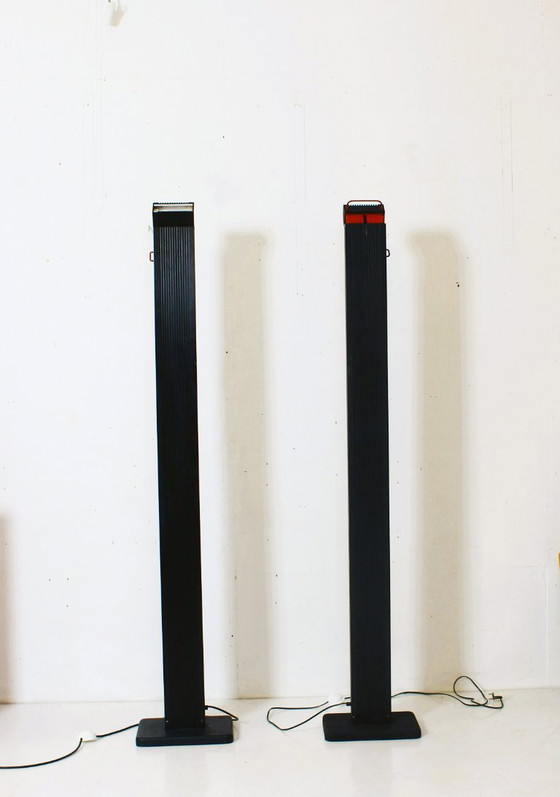 Image 1 of Pair of Vintage Italian Zagar floor  lamps by Silvio Carpani for Stilnovo, 1970s