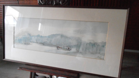 Image 1 of Watercolor, signed yes:r.o. 19-10-1982, new condition