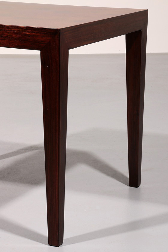 Image 1 of Side Table in Darkwood by Severin Hansen for Haslev Møbelsnedkeri, 1950s
