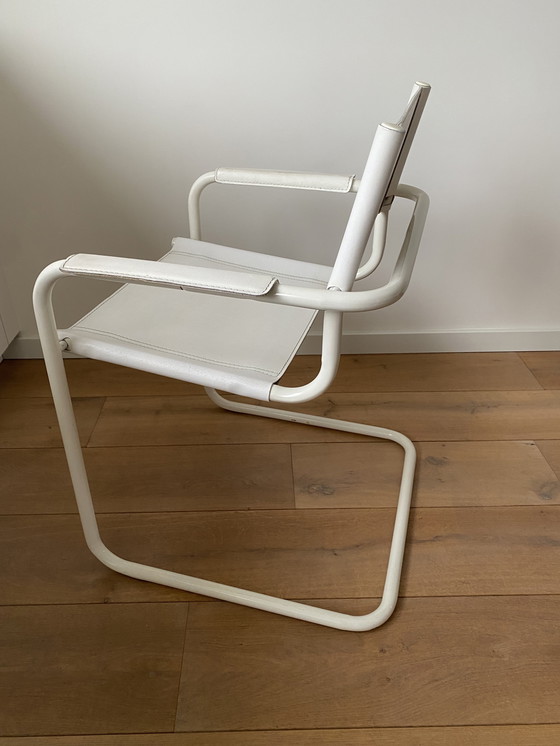 Image 1 of Fauteuil en cuir vintage - Style Mart Stam S34 - Design Bauhaus