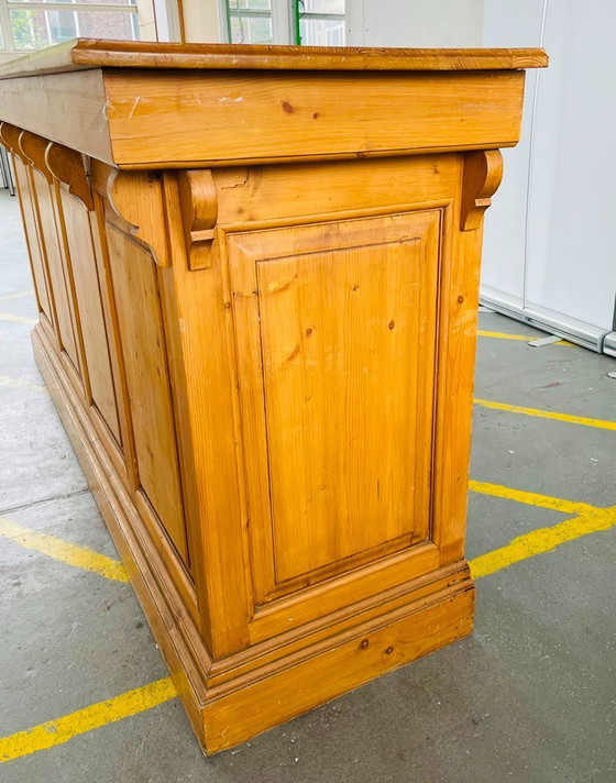 Image 1 of Theke – Antike Bar aus Kiefernholz