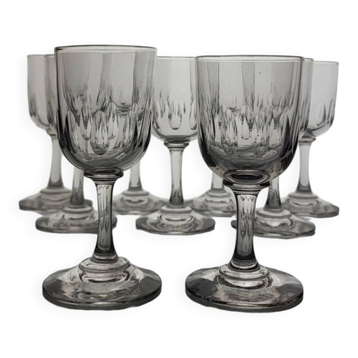 9 Art Deco 1930s digestif glasses