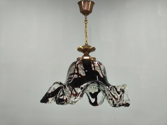 Image 1 of Een paar hanglampen van Murano-glas, Italië, jaren 1960.