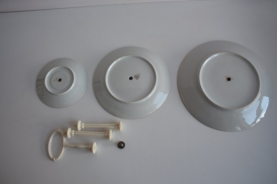 Image 1 of Multi-tiered porcelain tray, Stará Role porcelain, Czechoslovakia, 1950s. 