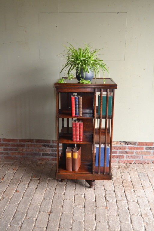 Antique Oak Wooden Book Mill