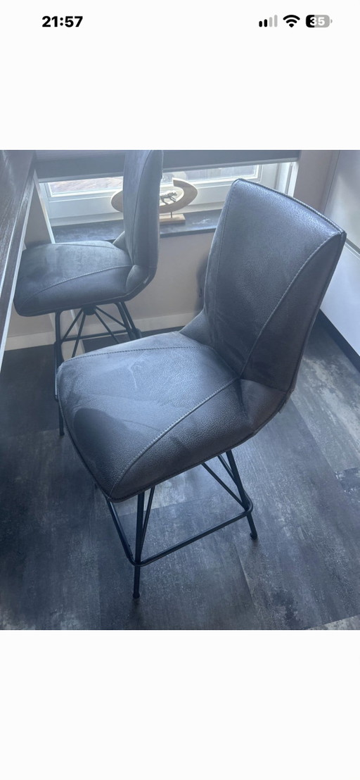 High Kitchen Table H&H with Xooon Swivel Chairs – eettafels, Wood (photo 2 of 7)