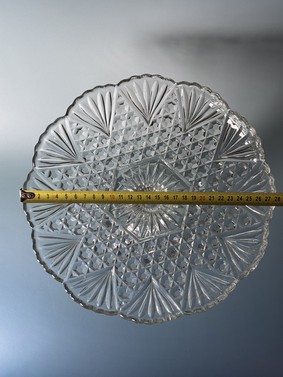 Image 1 of Verreries de Scailmont - Große Schale auf einem Fuß. Circa 1930er Jahre