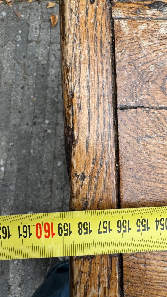 Image 1 of Table de ferme rectangulaire ancienne