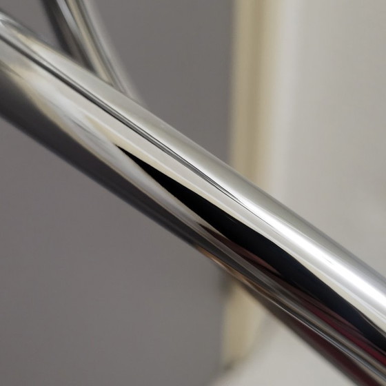 Image 1 of Designer table lamp, swans, Swan, in chrome, Woofi leuchten