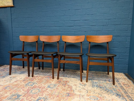 Image 1 of 4x chaises design vintage, Schiønning & Elgaard, 1960