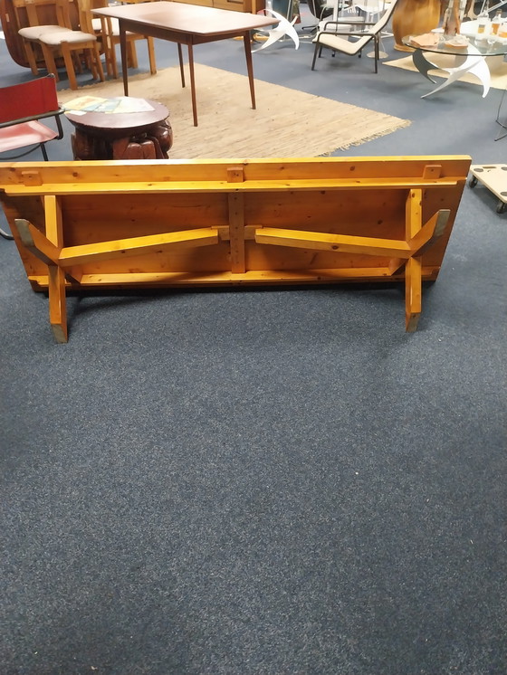 Image 1 of 1 x Scandinavian pine coffee table XXL, 2 meters long. 1970s