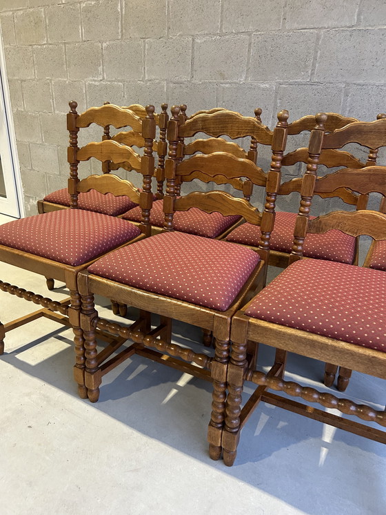 Image 1 of 7 Vintage eetkamerstoelen