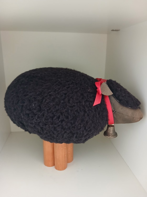 Vintage Department 56 Sheep "Le Mouton" (1983) Large Variant – Decorative Objects, Metal, Textile (photo 3 of 6)