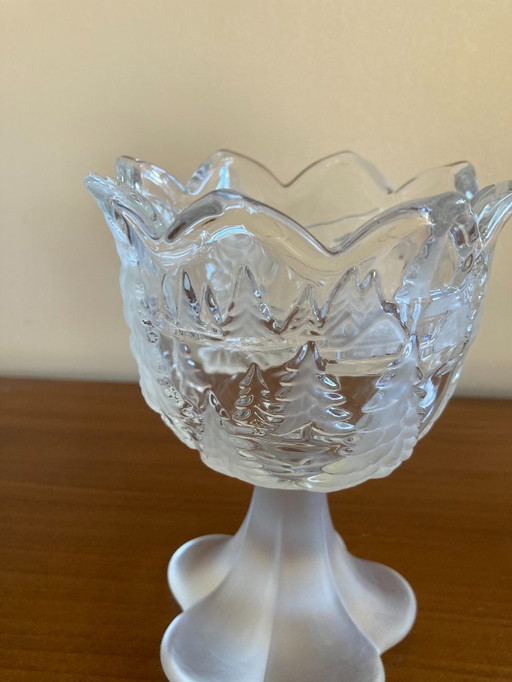 2 candelabros Walther Glass Winterland