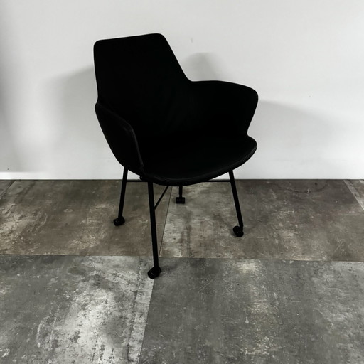 Maple four set of 6 – Bert Plantagie, eetkamerstoelen, Leather, Calfskin